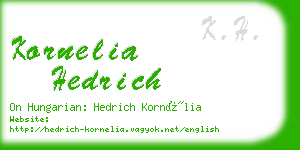 kornelia hedrich business card